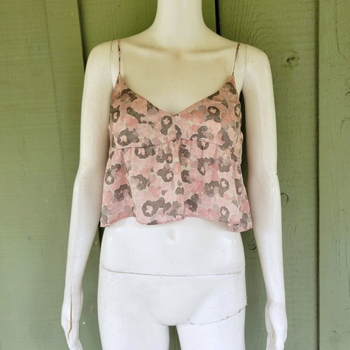 NWT Aritzia WILFRED Lover Cropped Satin Camisole Top Small S $78 - Picture 2 of 4