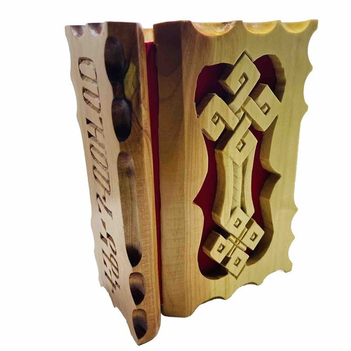 Mezmure Dawit መዝሙረ ዳዊት The Book Of Psalm covered by Handmade Carved wooden - Imagen 1 de 7
