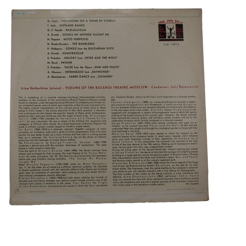 17 Violines,Bolshoi Theatre,Melodías Classiques, Mono, Supraphon - Imagen 2 de 2
