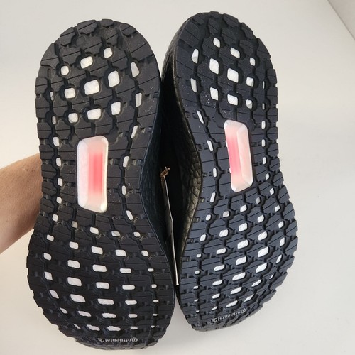 adidas Women's Ultraboost 20 Sneaker, Black/Black/Solar Red, 5 - Picture 6 of 7