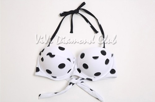 Korean Style Women Sexy PolkaDot Bikini Set Push-up Padded Bra Swimsuit Swimwear - 第 11/12 張圖片