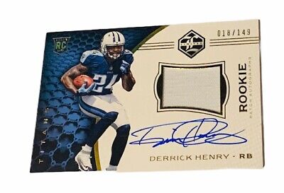 Derrick Henry Rookie RC 2016 Limited #103 RPA Patch Auto Derrick Henry Rookie RC 2016 Limited #103 RPA Patch Auto
