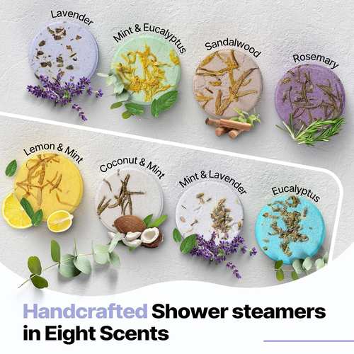 Shower Steamers Aromatherapy Birthday Gifts for Women - 8 Pcs Mothers Day Gifts - Picture 2 of 12