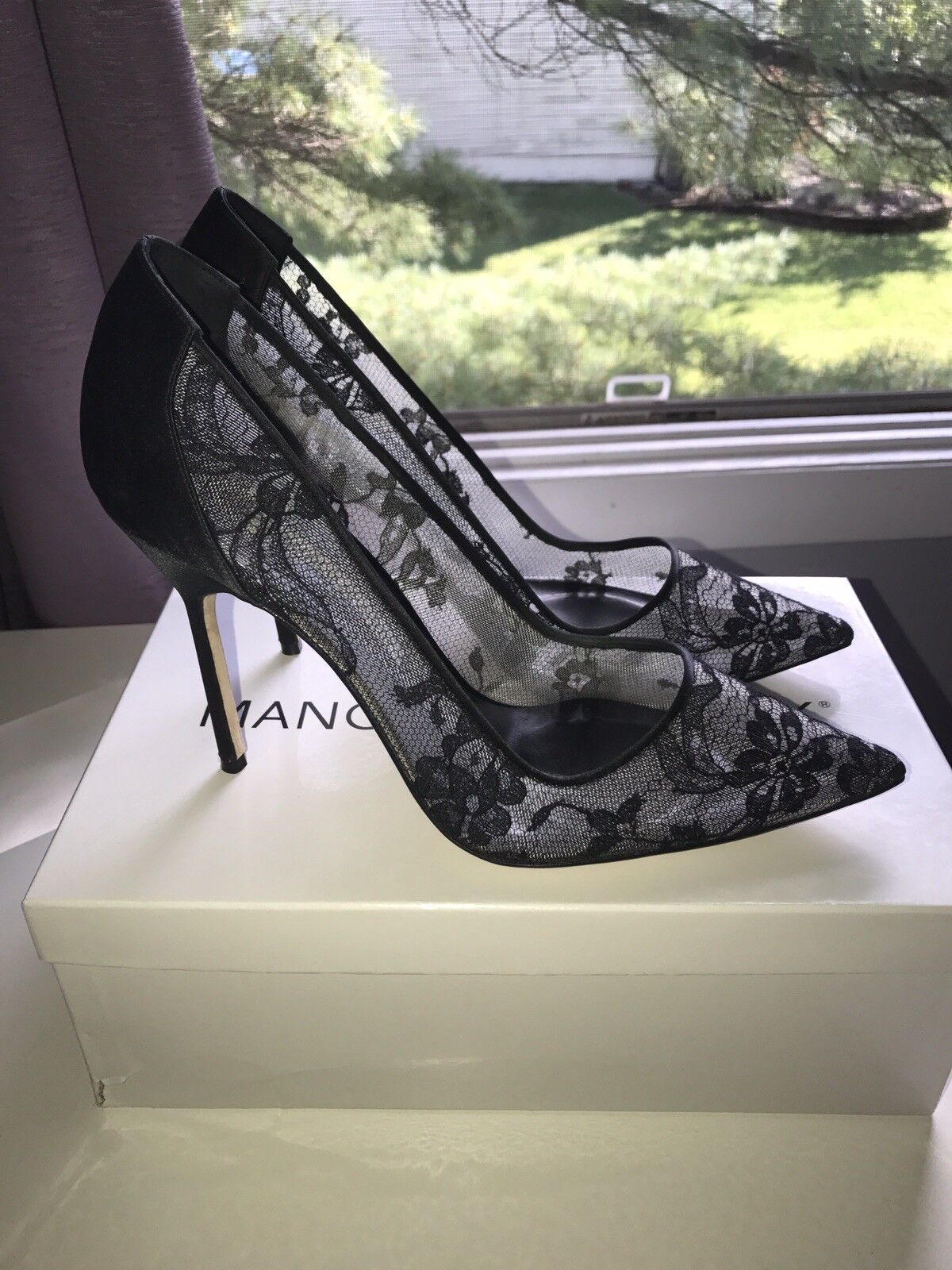 大きい割引 Manolo 37 マノロ Pila Blahnik フラットシューズ/バレエ