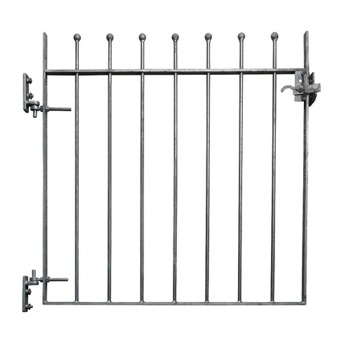 Ready Made Fence Panels & Posts Ball Top Plain Top Galvanised Metal Iron Steel - Picture 26 of 36