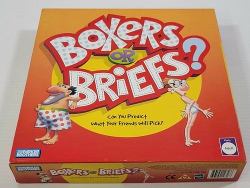 *MM) Boxers or Briefs Adult Party Game Parker Brothers 2005 Hasbro - Picture 2 of 10