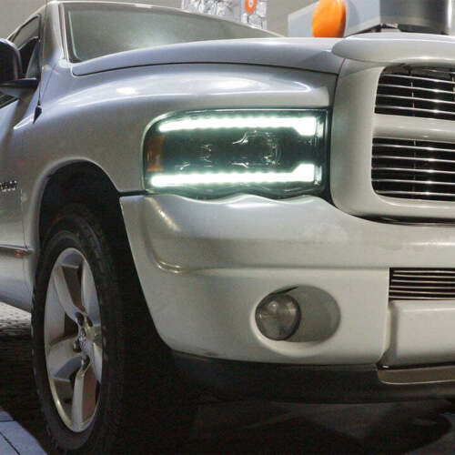 Alpharex For 02-05 Dodge Ram Truck LUXX LED Projector Headlights Lamps Chrome - Bild 2 von 8