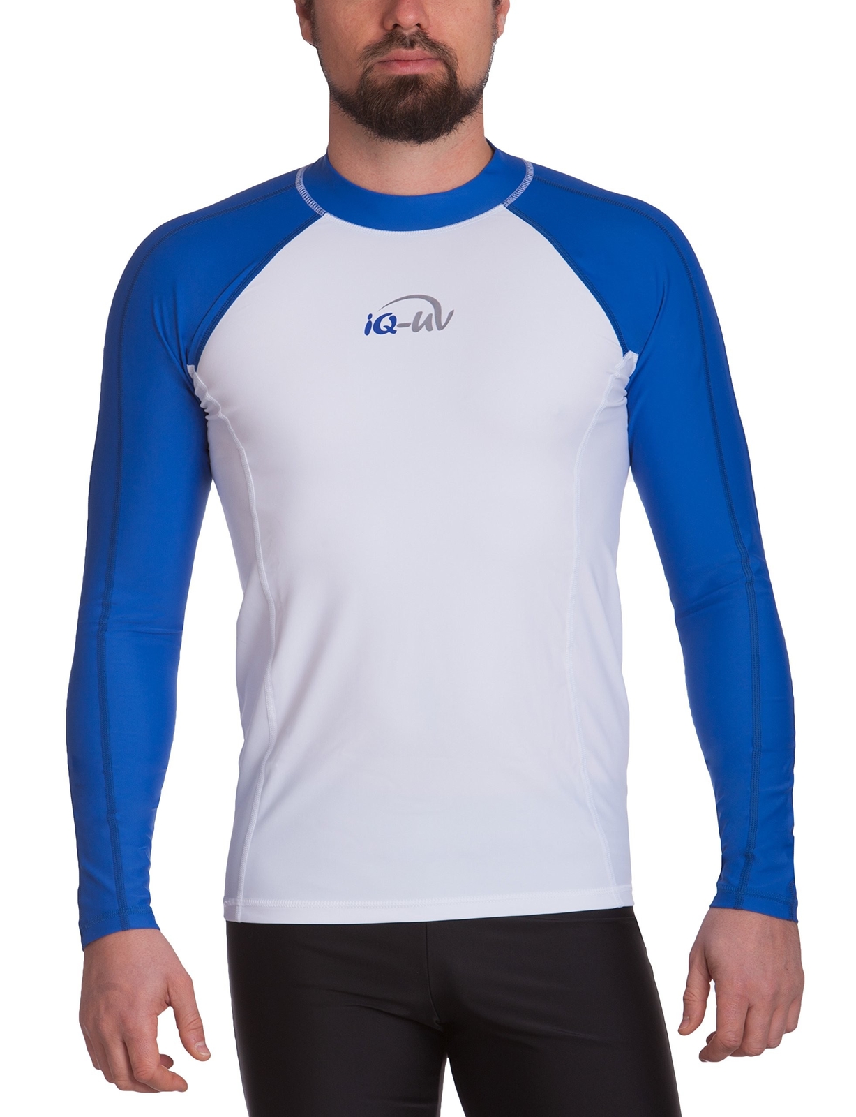 IQ UV 300 Shirt Slim Fit, long sleeve bluee-White M IQ UV 300 Shirt Slim Fit, long sleeve bluee-White M