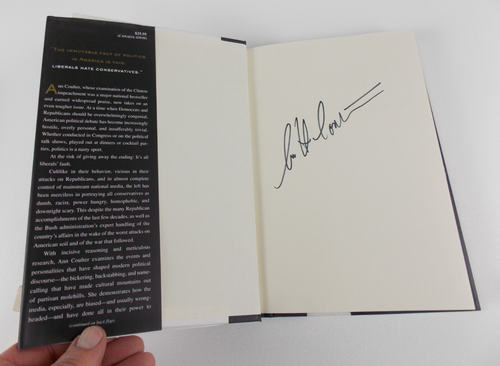 SIGNED Slander: Liberal Lies About the American Right/ Ann Coulter 1st politics - Imagen 2 de 7