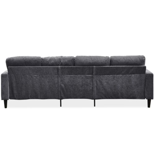 U-Shaped Sectional Sofa Set Modular Sofa Couch Living Room Storage Ottoman - Picture 16 of 16