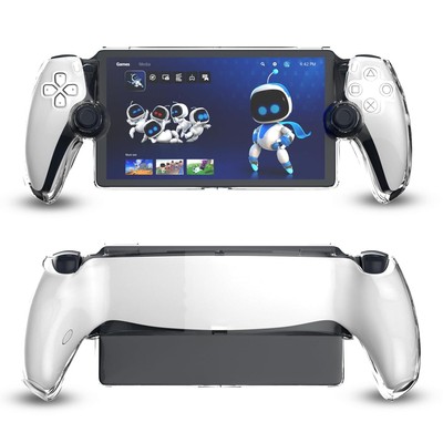 HEATFUN Playstation Portal Remote Player Clear Hard Case - Shockproof White 