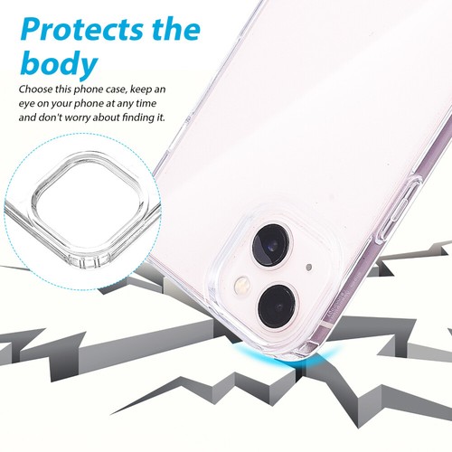 Transparent Mobile Phone Case Miss with Lanyard Cell Holder Belt - 第 11/11 張圖片