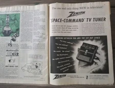 1956 ZENITH TV advertisement, Zenith Space-Commander, television remote print ad