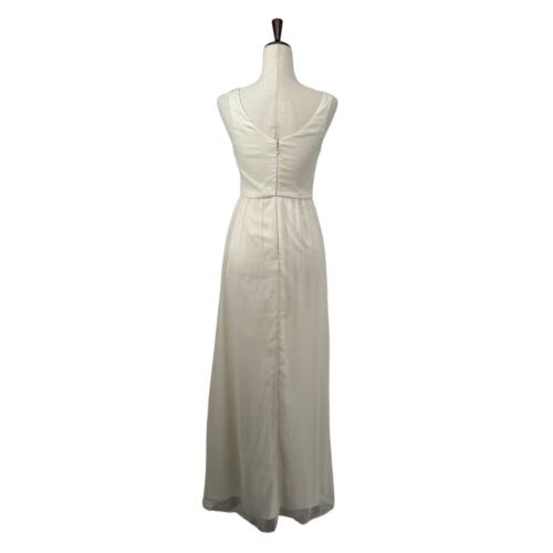 BHLDN Anthropologie Kia Kleid XS Ivory Braut Chiffon Hochzeit Empfang Kleid - Bild 3 von 17