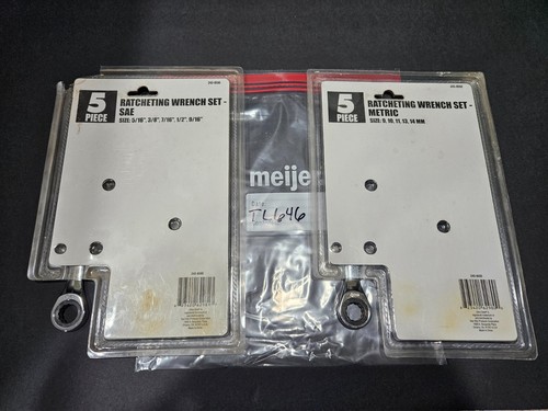 2-ULTRA STEEL RATCHETING WRENCH SETS SAE & METRIC 5/16"-9/16" & 9MM-14MM (TL646) - Picture 2 of 2
