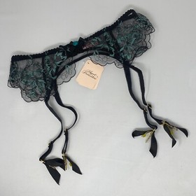 Agent Provocateur Callie Black Suspender AP4 Large NWT