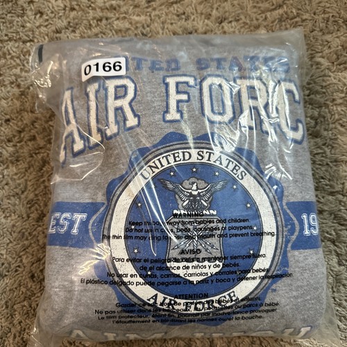 Vintage United States Air Force Aim High Sweatshirt Gray Pullover Medium Size - Picture 12 of 13