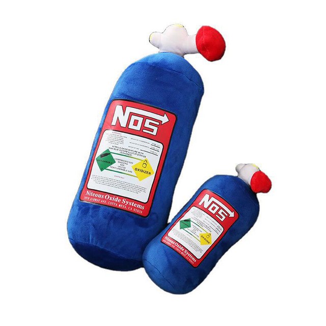 NOS Nitrous Oxide Bottle Pillow Car Decor Headrest Cushion Creative Plush Pil*eh NOS Nitrous Oxide Bottle Pillow Car Decor Headrest Cushion Creative Plush Pil*eh
