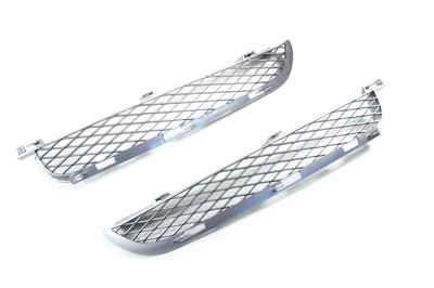 derecha BMW X5 E53 03-06 Auténtica Plata titán par Parrilla Superior Parachoques delantero izquierda