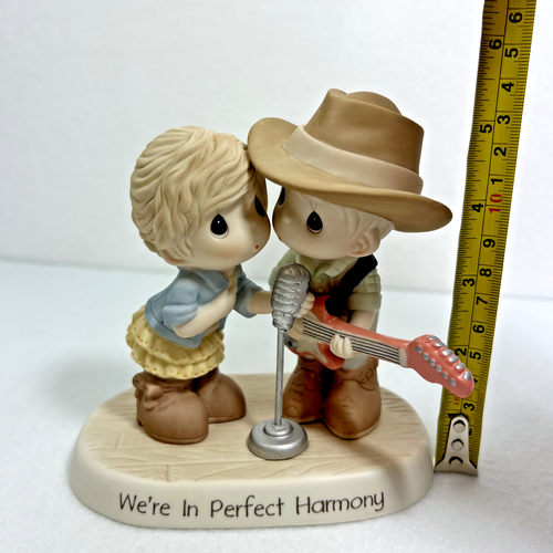 Precious Moments "We're In Perfect Harmony" Singing Cowboy Cowgirl #181039 NEW - Picture 11 of 17
