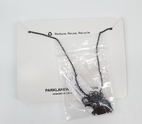Park Lane a Set of Earings and Matching Necklace Black - Picture 7 of 8