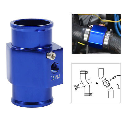 40mm Keenso Aluminum Water Temp Temperature Joint Pipe Sensor Gauge Radiator Hose Adapter Blue 26mm 34mm Universal Water Temp Joint Pipe 