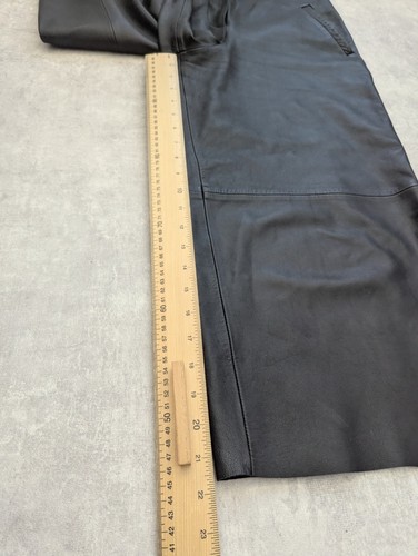 All Saints Trousers Womens UK 8 Leather Wide Legged Cropped Shorts Leah Culotte - Picture 4 of 11