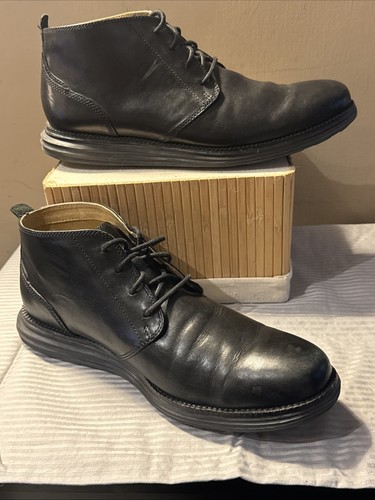 COLE HAAN MENS ORIGINAL GRAND OS 4-EYE BOOT (C20738) BLACK 8.5 M - Picture 14 of 21