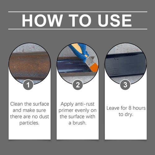 Rust Converter, Weatherproof Metallic Floor Coating Earth Rust Converter Paint - Picture 7 of 7