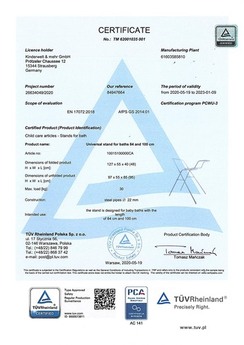 Baby Badewanne 84 cm Disney Winnie Pooh perl weiß + Badewannenständer - Bild 5 von 8