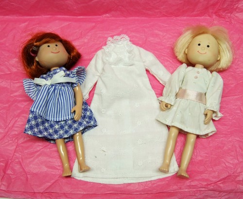 2 1990er Eden Toy 8 Zoll Puppe Madeline Nicole angezogen