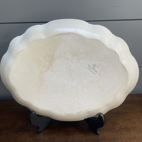 Antique Homer Laughlin HUDSON Series Circa 1908-1928 14.25” Platter VTG roses - Picture 6 of 11