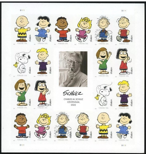 US Charles M Schultz Peanuts Centennial Issue Forever Stamp Scott #5726-5735 - Picture 1 of 1