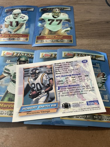 1994 Topps Finest Jumbo Football Complete Set (37) Bettis, Bledsoe, Roaf RC’s - Bild 5 von 5