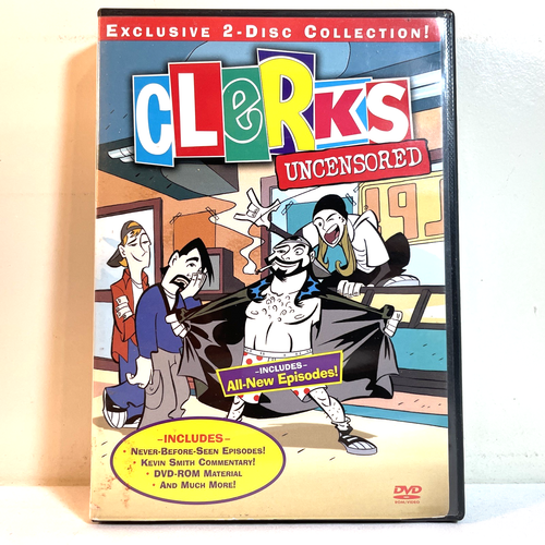 CLERKS: UNCENSORED (2001) DVD Brian O'Halloran, Jeff Anderson - Animation Comedy - Picture 1 of 6