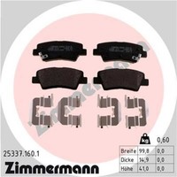 Zimmermann BremsbeläGe Hinten FüR Hyundai I30 Coupe KIA Cee'd Sportswagon Rio