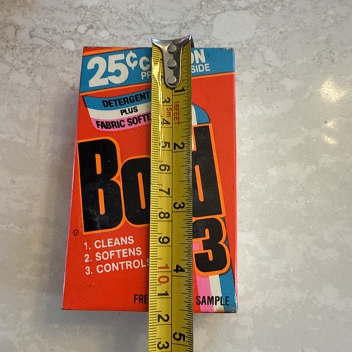 De colección (Sellado) BOLD 3 Detergente Plus Suavizante de Telas Un Uso Caja de Muestra 3.3 OZ - Imagen 7 de 9