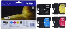 Brother LC1100 Original Tintenpatronen Value Pack (schwarz, gelb, cyan, magenta)