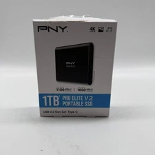 New PNY 2.5" Pro Elite V2 Portable SSD 1TB USB 3.2 SSD PSD0CS2160-1TB-RBW