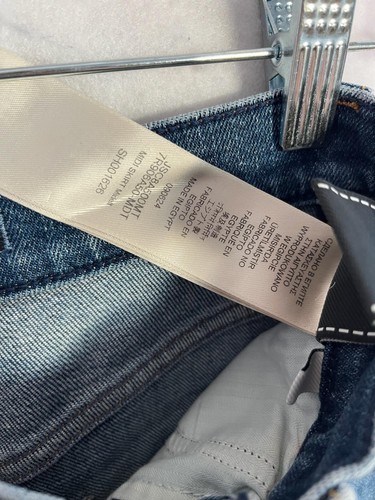 7 For All Mankind Falda Mujer 23 Azul Denim Slim Evolution Midi Lápiz 7R906A50 - Imagen 5 de 15