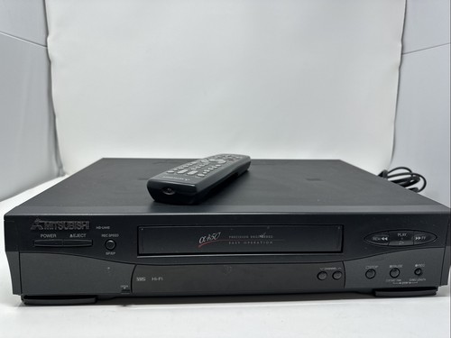 Mitsubishi HS-U446 VCR Tested, Works. With Remote. M2