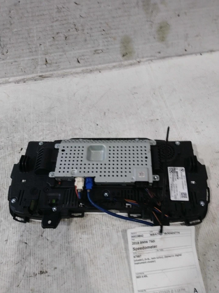 Medidor de velocímetro usado serve: 2018 BMW 750I cluster digital com displ multifuncional - Imagem 2 de 4