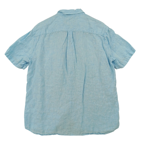 Vineyard Vines Linen Shirt Mens Large Blue Lightweight Button Down Short Sleeve - Picture 2 of 10