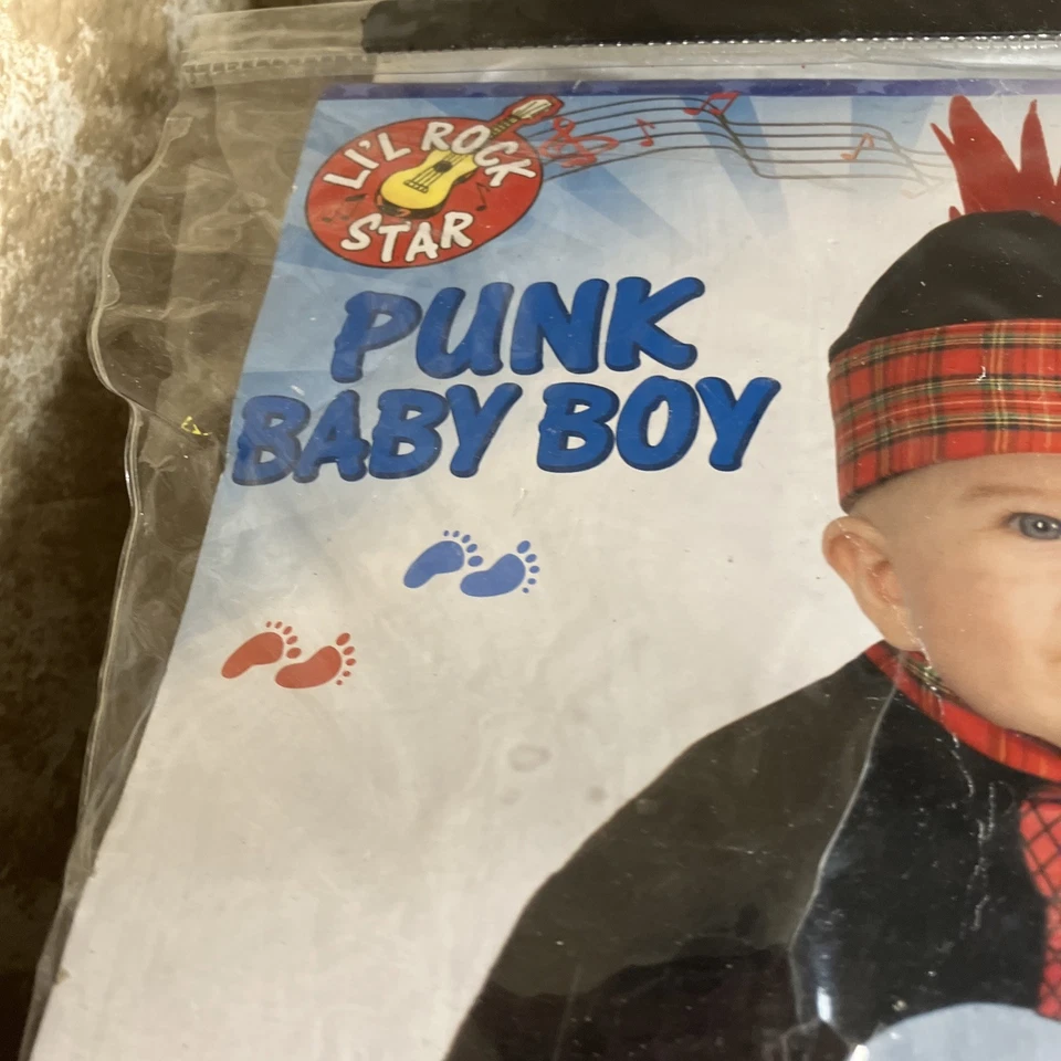 Disfraz Punk Bebé Niño Halloween Infantil 18.5-23 Lbs Foto 3 de 4