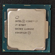 Intel i7-8700T CPU; 6 Core; 2.40 / 4.00 GHz; Tested (see image)