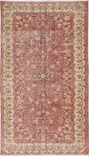 Vintage Oriental Hand-Knotted Carpet 3'9" x 6'9" Traditional Wool Area Rug
