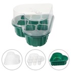 2 Sets of Starter Tray 8-Holes Starter Container Nutrition Tray for Greenhouse