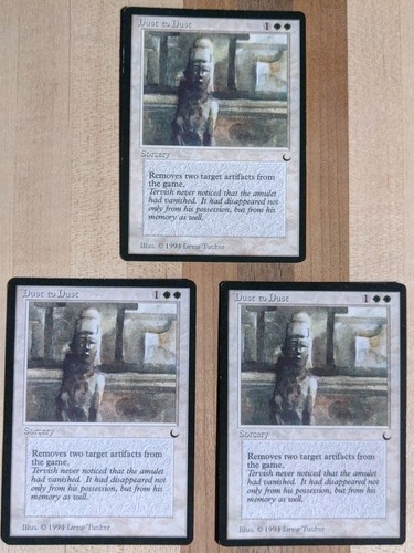 Dust to Dust (x3) - Magic The Gathering - The Dark Regular casi nuevo (2) / LP - Imagen 1 de 2