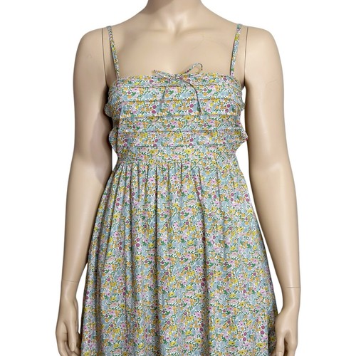 $288 NWT FOR LOVE & LEMONS Raleigh Midi Dress, Blue Floral, Large - Picture 7 of 9