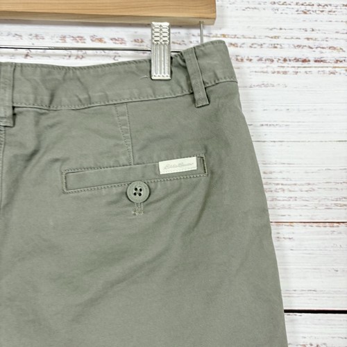 Pantalones Cortos Eddie Bauer Legendwash Verde Ligeramente Curvilíneos Elastizados Para Mujer Talla 4 - Imagen 7 de 18